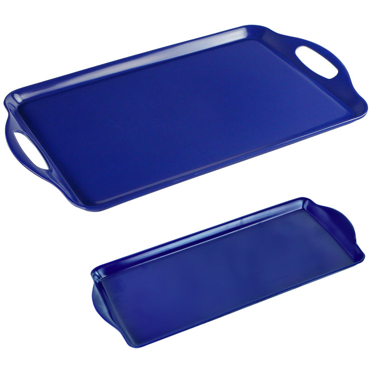 Ebern Designs Trevin 2 Piece Melamine Tray Set & Reviews Wayfair